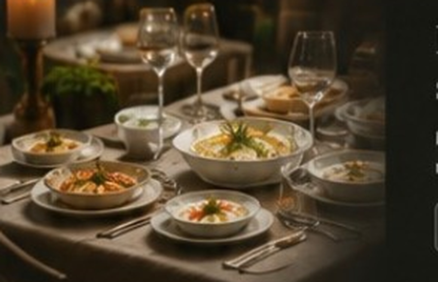 Hazırlanmış meze sofrası